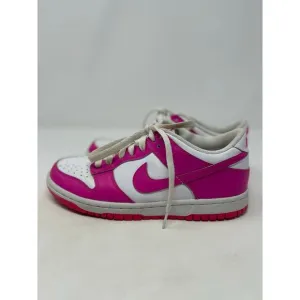 Nike Dunk Low Youth Girls Fuchsia Pink Sneakers Style No. FB9109-102‎ Size 5.5Y