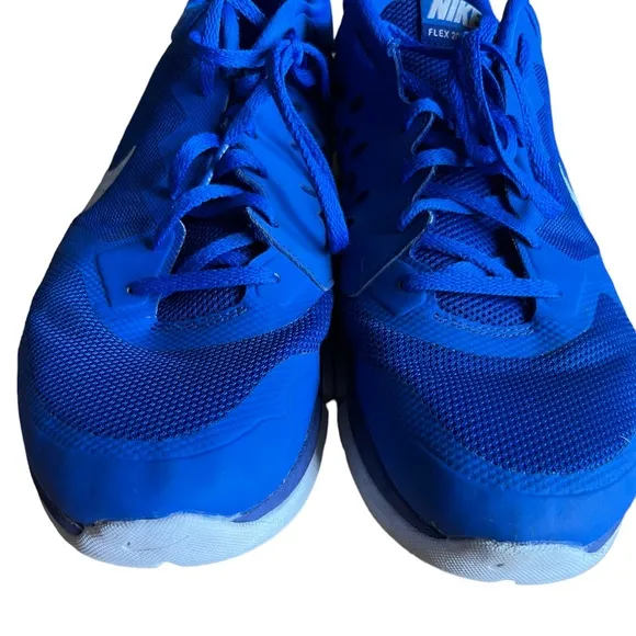 Nike flex 2015 running blue shoes size 14