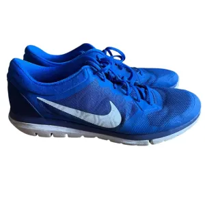 Nike flex 2015 running blue shoes size 14