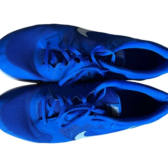 Nike flex 2015 running blue shoes size 14
