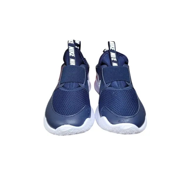 Nike Flex Runner 3 PS Navy White Kids Preschool Running Shoes FN1449-403 New 12c