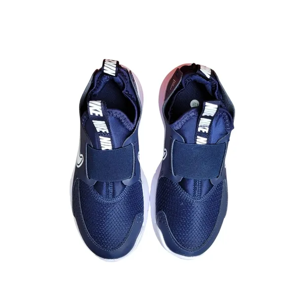 Nike Flex Runner 3 PS Navy White Kids Preschool Running Shoes FN1449-403 New 12c