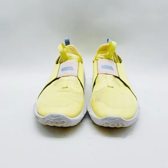 Nike Flex Runner Boys 6Y Yellow White Running Shoes Sneakers Athletic Trainers