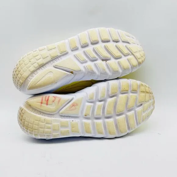 Nike Flex Runner Boys 6Y Yellow White Running Shoes Sneakers Athletic Trainers