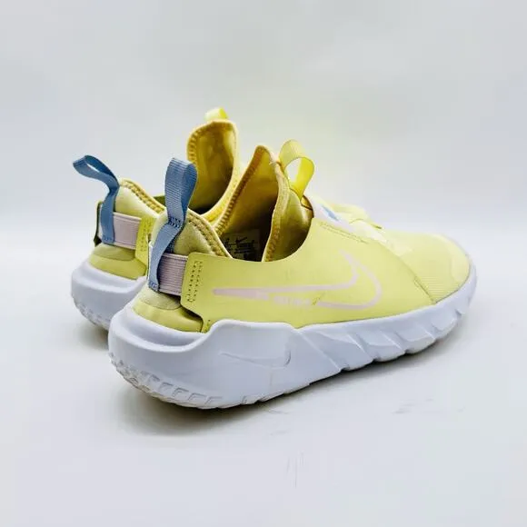 Nike Flex Runner Boys 6Y Yellow White Running Shoes Sneakers Athletic Trainers
