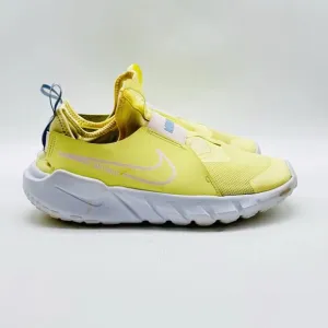 Nike Flex Runner Boys 6Y Yellow White Running Shoes Sneakers Athletic Trainers
