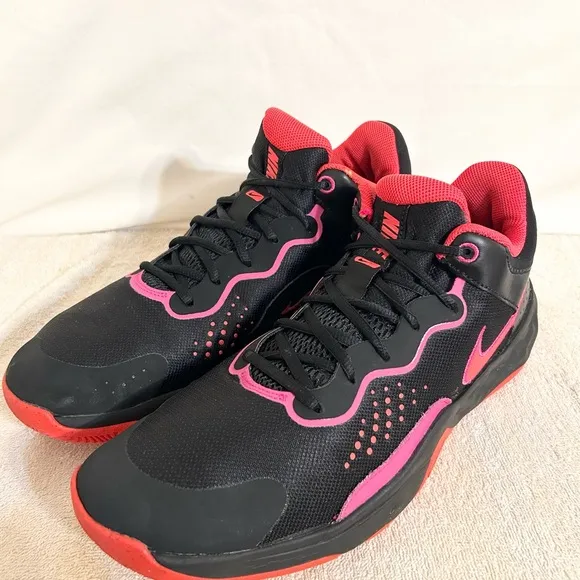 Nike Fly.By Mid 3 Black Siren Red size 12 MEN’S BASKETBALL SHOES