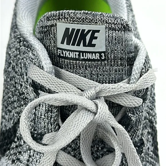 Nike Flyknit Lunar 3 Men’s Tennis, Running Shoes. Size 12.5. Black &amp; Gray.