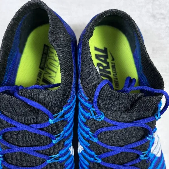 Nike Free RN Motion Flyknit Running Shoes - Men's Size 8 - Blue
