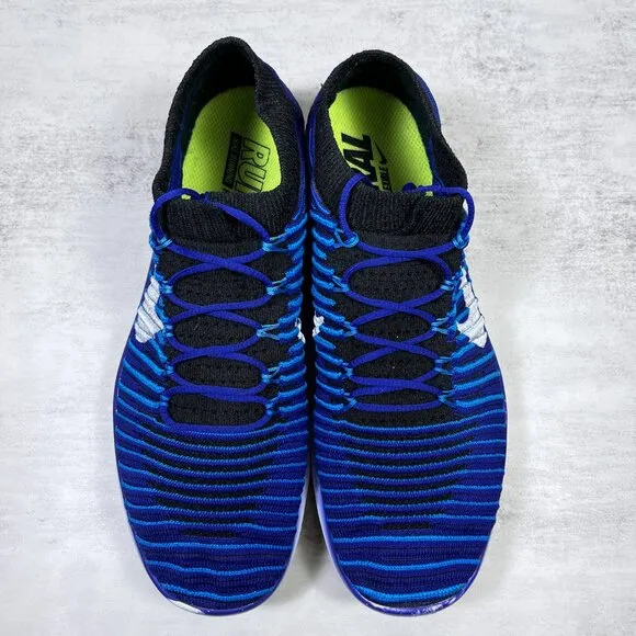Nike Free RN Motion Flyknit Running Shoes - Men's Size 8 - Blue