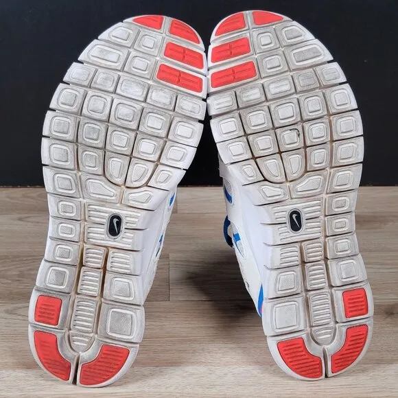 Nike Free Run 2 Shoes Mens Size 9.5 White Blue Pink Athletic Running DX1794-100