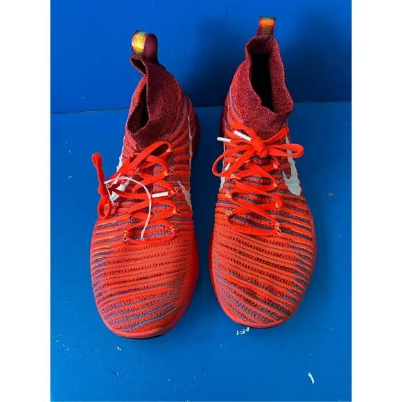Nike Free Train Force Flyknit Mens Size 11.5 Shoes Athletic Running Sneakers Red