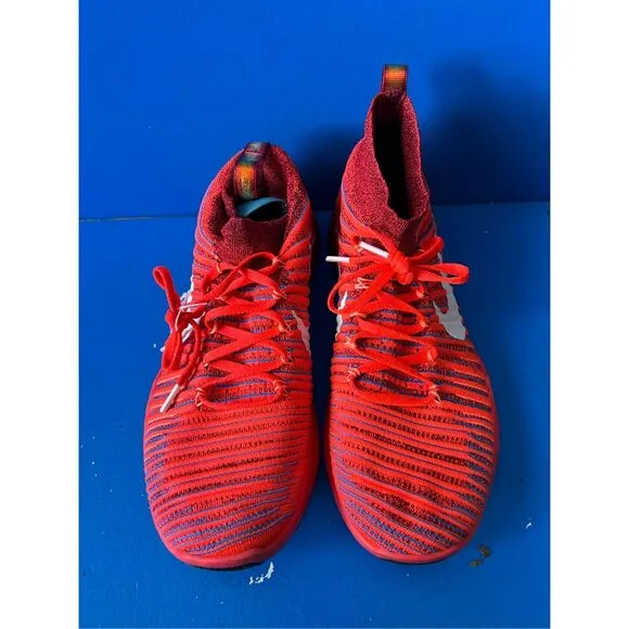 Nike Free Train Force Flyknit Mens Size 11.5 Shoes Athletic Running Sneakers Red