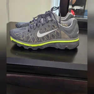 Nike Gray and Neon Green Athletic Shoes