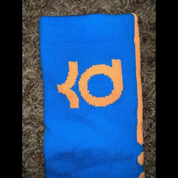Nike  HYPER ELITE KD Basketball Socks Blue/Orange SX4814