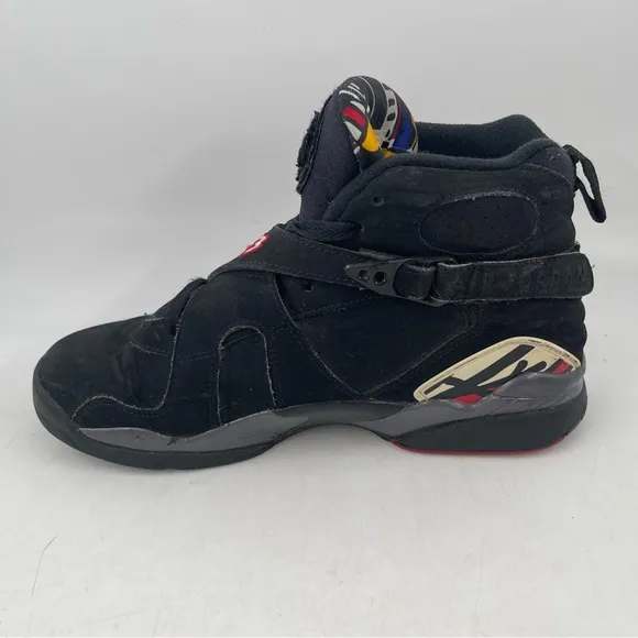 Nike Kids Air Jordan 8 Retro Playoffs GS- SZ 7 Y -Black Basketball Shoes Sneaker