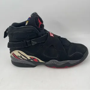 Nike Kids Air Jordan 8 Retro Playoffs GS- SZ 7 Y -Black Basketball Shoes Sneaker