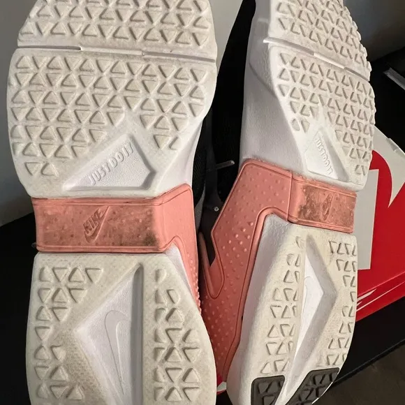 Nike Kids' Black and Pink Sneakers. Good condition.