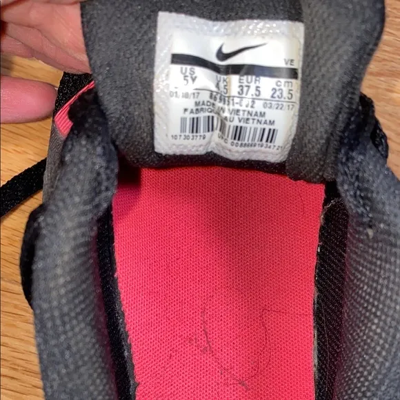Nike Kids Sneakers Black and Pink