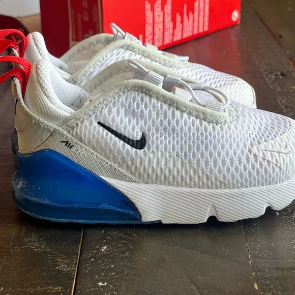 Nike Kids' White and Red Sneakers