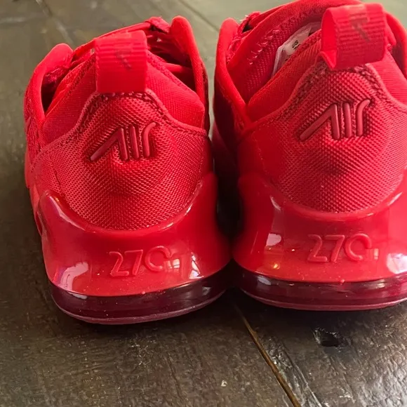 Nike Kids' White and Red Sneakers