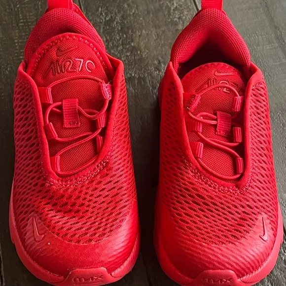 Nike Kids' White and Red Sneakers