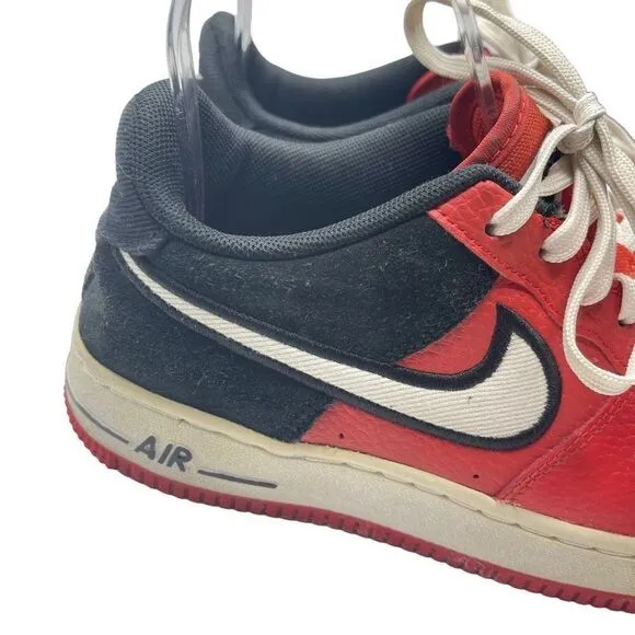 Nike Kids Sneaker Shoes Air Force 1 Low Mystic Athletic Red Black Size 5Y