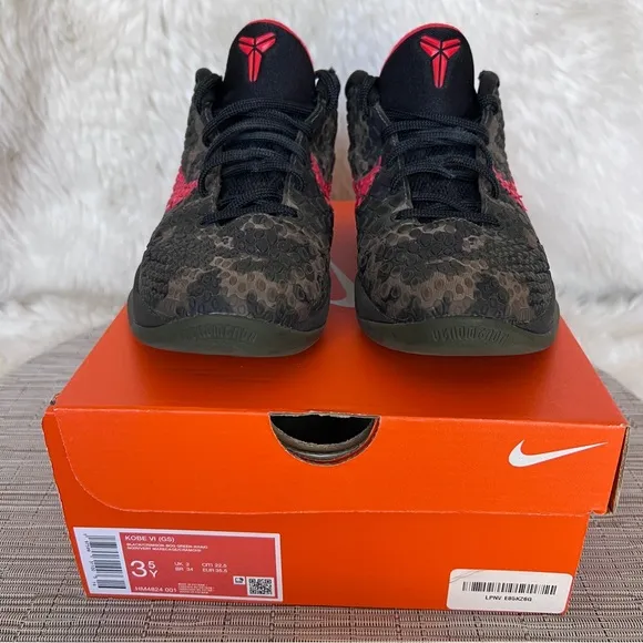 Nike Kobe 6 Protro GS Italian Camo Shoes  HM4824-001 Size 3.5Y