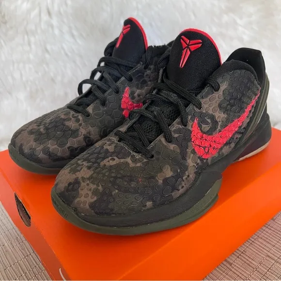 Nike Kobe 6 Protro GS Italian Camo Shoes  HM4824-001 Size 3.5Y