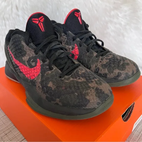 Nike Kobe 6 Protro GS Italian Camo Shoes  HM4824-001 Size 3.5Y