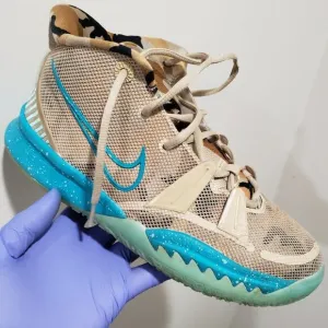 Nike Kyrie Kids' Boys' Blue, Tan &amp; Camouflage Back to School Sneakers Size 7Y