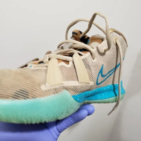Nike Kyrie Kids' Boys' Blue, Tan &amp; Camouflage Back to School Sneakers Size 7Y
