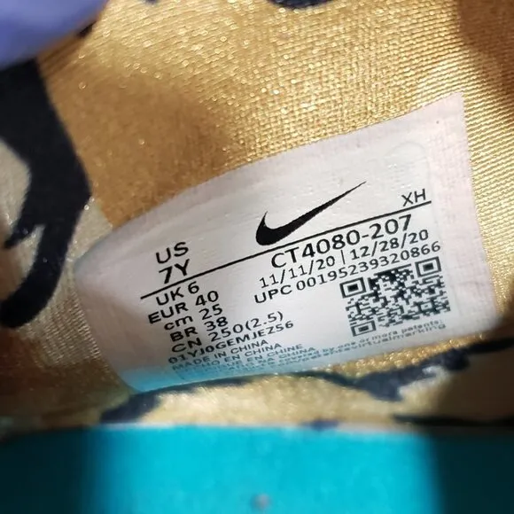 Nike Kyrie Kids' Boys' Blue, Tan &amp; Camouflage Back to School Sneakers Size 7Y