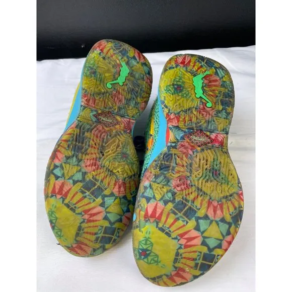 Nike Lebron Unisex Green Multi shoes/sneakers DV3021-300 Sz-5Y SKU 3503