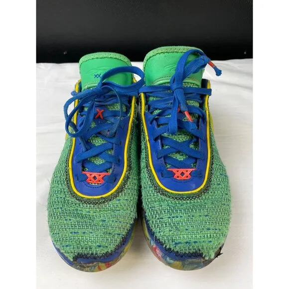 Nike Lebron Unisex Green Multi shoes/sneakers DV3021-300 Sz-5Y SKU 3503