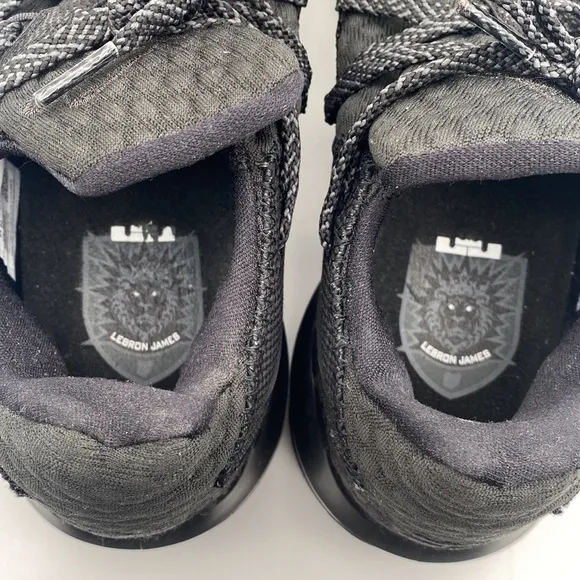 NIKE LEBRON XVII LOW Unisex Black Athletic Sneakers Size Men 8.5 Women 10