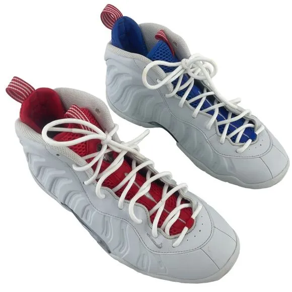 Nike Little Posite One USA Moon Unisex Kids Sneakers White Size 6 Preowned