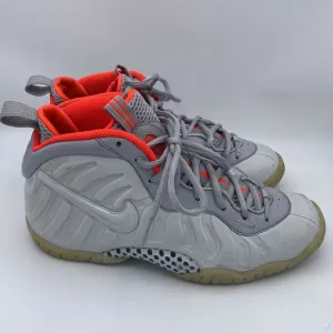 Nike Little Posite Pro GS Pure Platinum Youth Sneakers - Size 6Y 644792-005