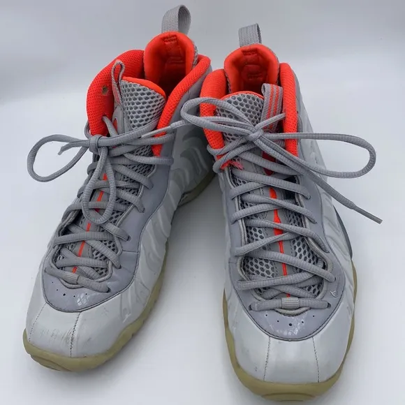 Nike Little Posite Pro GS Pure Platinum Youth Sneakers - Size 6Y 644792-005