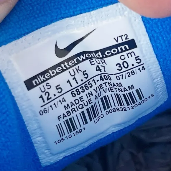 Nike Lunarglide 6 Flash Blue Athletic Running Sneakers Shoes