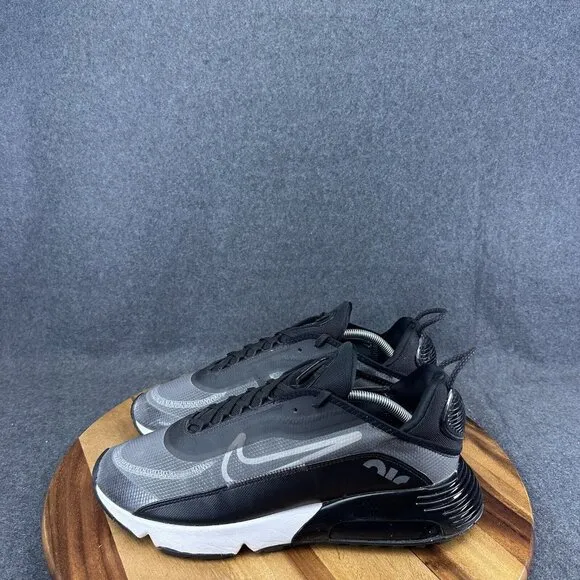 Nike Men’s Air Max 2090 Black White Running Shoes: CW7306 001 Size 12.5