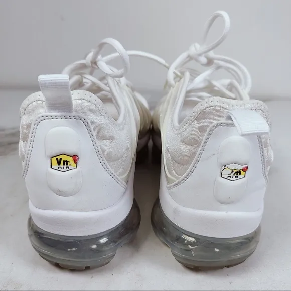 Nike Men's Air VaporMax Plus Pure Platinum White Running Shoes Sneakers, 8