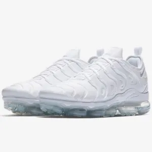 Nike Men's Air VaporMax Plus Pure Platinum White Running Shoes Sneakers, 8