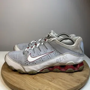 Nike Mens Size 9.5 Reax 8 TR 616272-012 Gray Red Running Shoes Sneakers