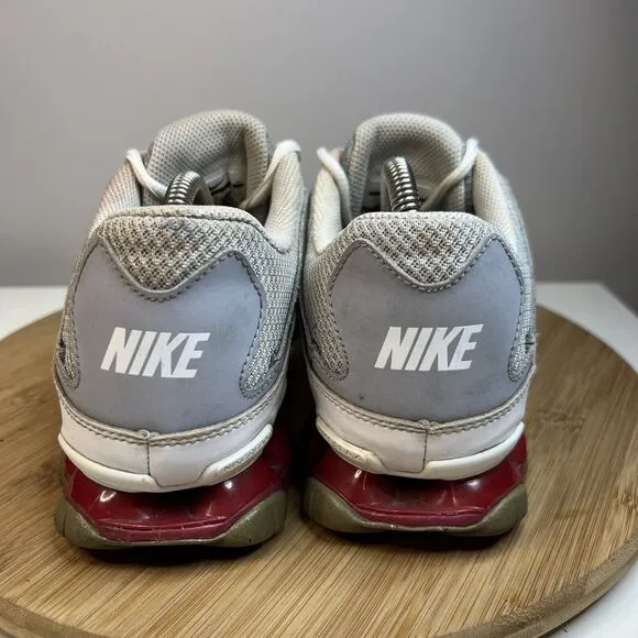 Nike Mens Size 9.5 Reax 8 TR 616272-012 Gray Red Running Shoes Sneakers