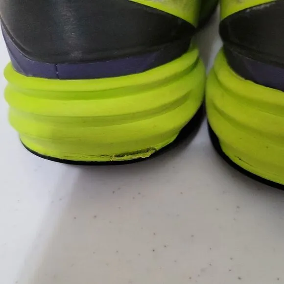 Nike Men's Lunar Hyperdunk Sneakers Purple/Neon Green 13M