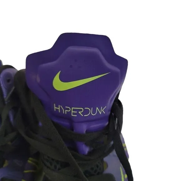 Nike Men's Lunar Hyperdunk Sneakers Purple/Neon Green 13M
