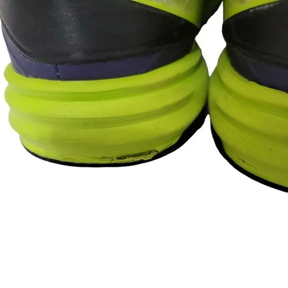 Nike Men's Lunar Hyperdunk Sneakers Purple/Neon Green 13M