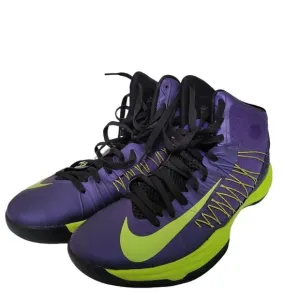 Nike Men's Lunar Hyperdunk Sneakers Purple/Neon Green 13M