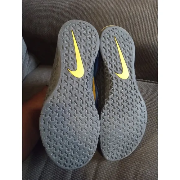 Nike Metcon 4 Athletic Sneakers Men's 10 BV1636-474 Yellow Royal Blue